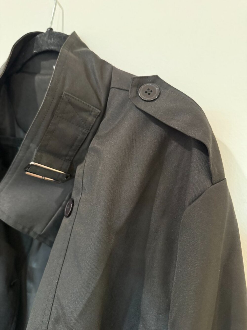 Black Funnel-Neck Jacket - Picture 2 of 4